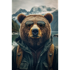Cooler Wanderbär Entdecker