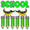 SCHOOL PENCIL KIDS ALLIGATORS