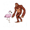 Squatch Bigfoot Sasquatch Flamingo