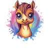 Smiling Pony Portrait