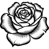 Rose - Cool Botanical Logo