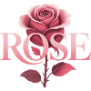 Rose - Cool Botanical Logo