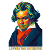 WPAP Polygon Portrait Ludwig van Beethoven