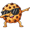 Chocolate Chip Cookie Cartoon Character