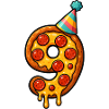 Pizza Slice Number Nine Celebration
