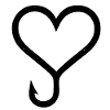 Anglerherz | Fishhook Heart