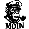 Captain Monkey with Whistle MOIN Design