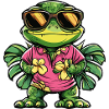 Chameleon Comic Urlaub