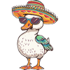 Goose Comic Funny Sombrero