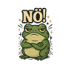 Grenouille Nope Fun Design Non