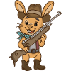 Cowboy // Rabbit // Young Shooter