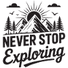 Mountains - Never Stop Exploring