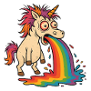puking unicorn