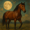 Cheval brun