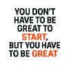 Start first, then grow up