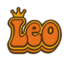Leo Zodiac Retro Design