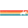 Équitation rétro cavalier