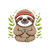 Soulfully Half Awake Sloth Design