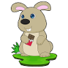 Barre de chocolat lapin