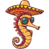 Hippocampe Drôle Sombrero