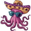 Octopus Funny Sombrero