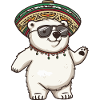 Polar Bear Funny Sombrero