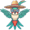 Hummingbird Bird Funny Sombrero