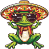 Frog Funny Sombrero