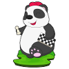 Panda Chess Piece Échiquier
