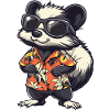 Skunk Comic Holiday