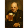 Churchill + Beer + Cigar