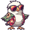 Dove Bird Comic Holiday