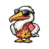 Pelican Bird Comic Holiday