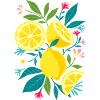 Lemon and leaves