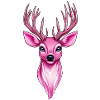 pink fantasy deer