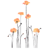 Illustration de coquelicots à l’aquarelle