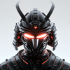 Digital Samurai Futuristic Maskerade