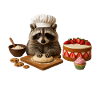 Raccoon Baking