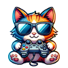 Cat Gaming Gamer