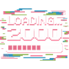 Pixel Retro Design Loading 2000