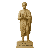 Statue antique avec motif smartphone