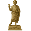 Modern Roman Sculpture with Smartphone