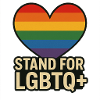 Pride Heart LGBT Support Design