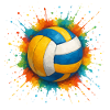 volleyball handball klecks