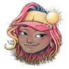 Sun-Kissed Boho Girl Illustration