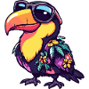 Toucan Bird Comic Holiday