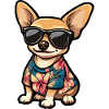 Chihuahua Dog Comic Vacation