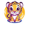 Cute tiger baby