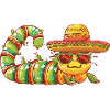 Worm Funny Sombrero