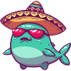 Whale Funny Sombrero